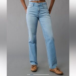American Eagle Outfitters Denim Blue Straight Leg Jeans